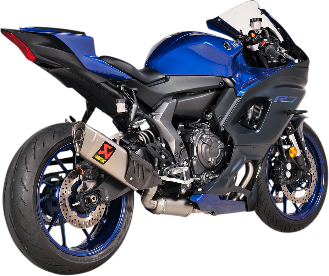 AKRAPOVIC Racing Line Exhaust System - Titanium - Yamaha R7 S-Y7R12-APT