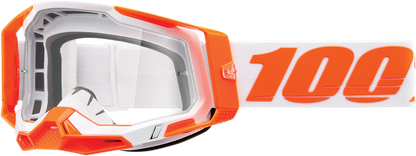 100% Racecraft 2 Goggle - Orange - Clear Lens 50009-00013