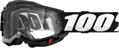 100% Accuri 2 Enduro MTB Goggle - Black - Clear Lens 50016-00001