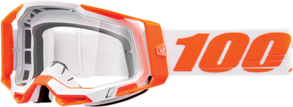 100% Racecraft 2 Goggle - Orange - Clear Lens 50009-00013
