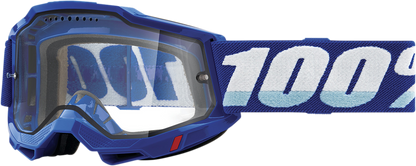 100% Accuri 2 Enduro MTB Goggle - Blue - Clear Lens 50016-00002