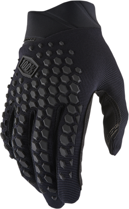 100% Geomatic Gloves - Black/Charcoal - Small 10026-00000