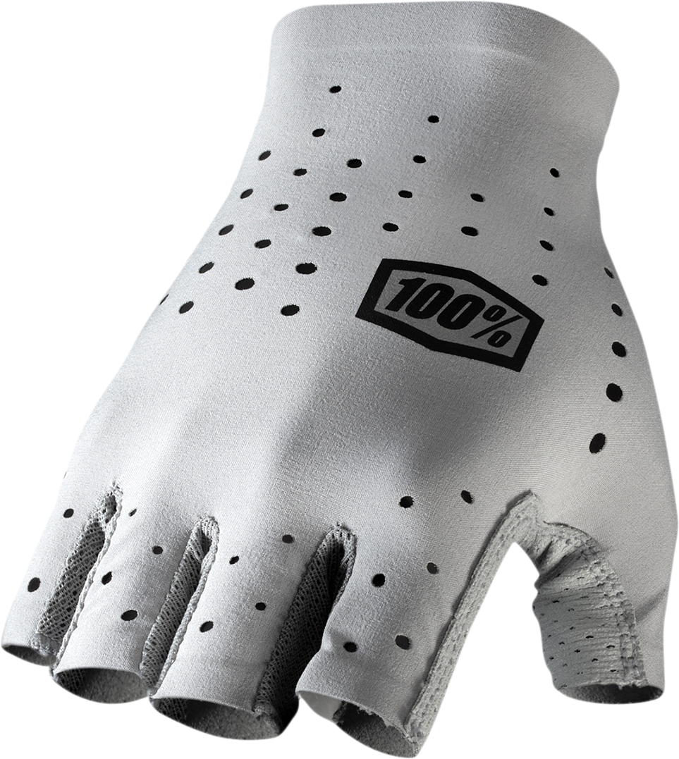 100% Sling Short Finger MTB Gloves - Gray - Large 10021-00007