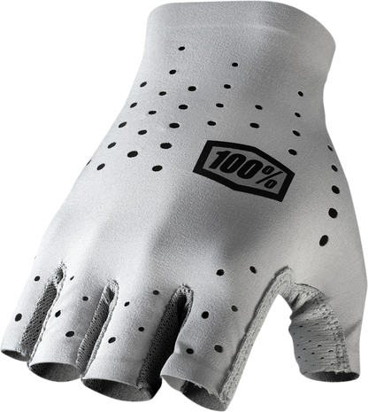 100% Sling Short Finger MTB Gloves - Gray - Large 10021-00007