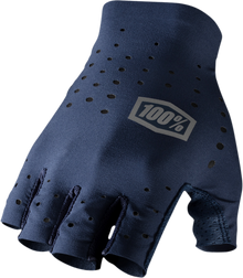 100% Sling Short Finger MTB Gloves - Navy - Small 10021-00010