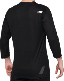 100% Airmatic 3/4 Sleeve Jersey - Black - Small 40018-00000