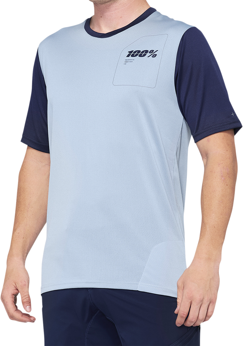 100% Ridecamp Short-Sleeve Jersey - Blue/Navy - Small 40027-00010