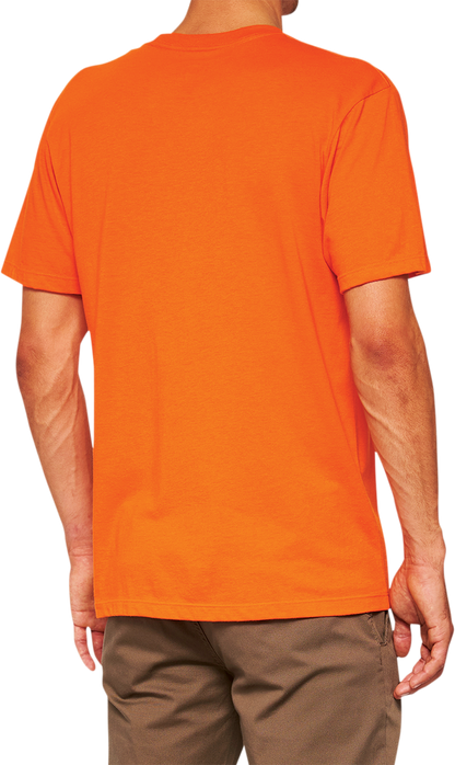 100% Icon T-Shirt - Orange - Small 20000-00040