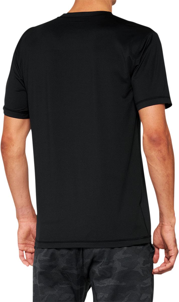 100% Mission Athletic T-Shirt - Black - Medium 20014-00001