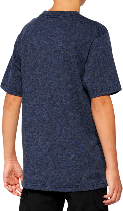 100% Youth Icon T-Shirt - Navy - Large 20001-00014