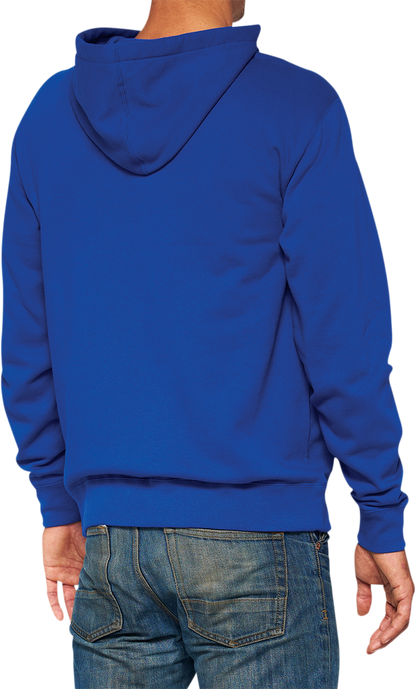 100% Official Fleece Zip-Up Hoodie - Royal - Medium 20032-00021
