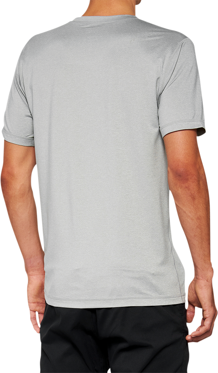 100% Mission Athletic T-Shirt - Gray - Small 20014-00005
