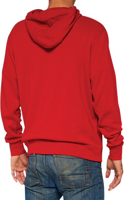 100% Icon Pullover Hoodie - Red - Small 20029-00010