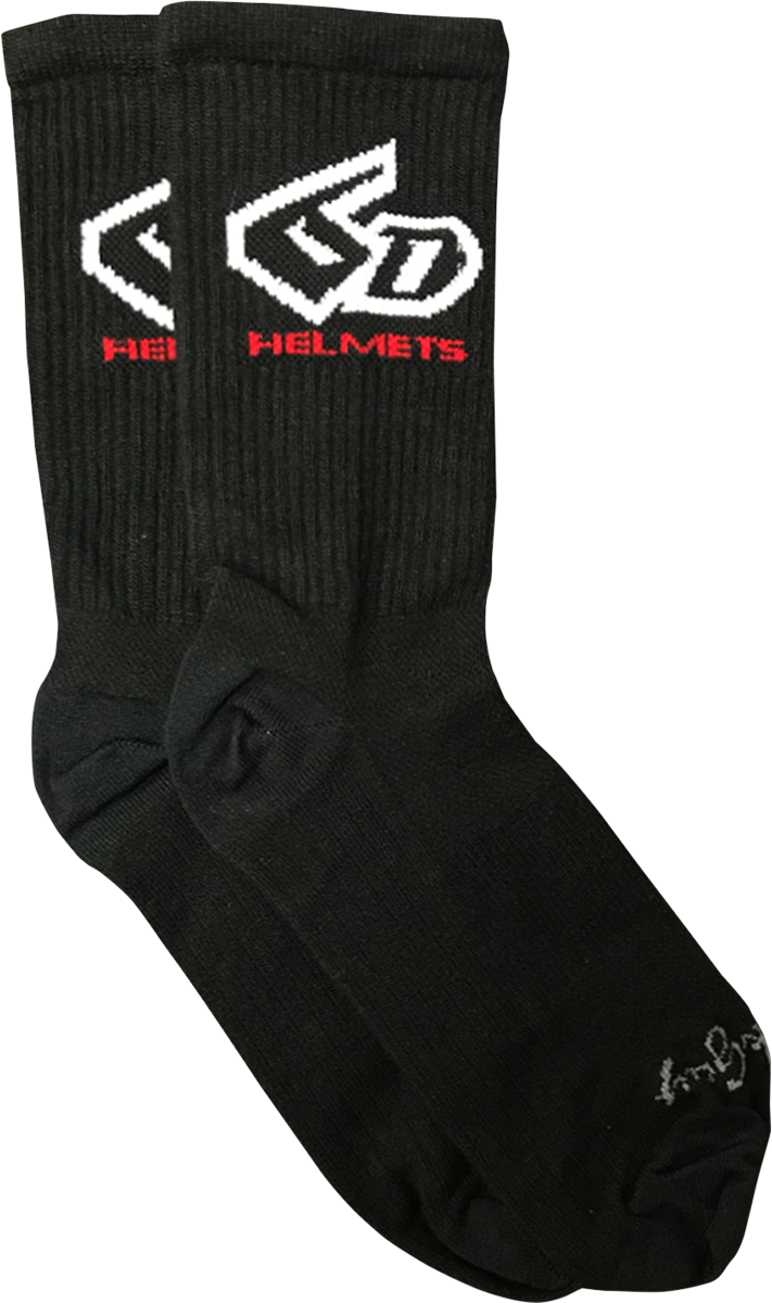 6D HELMETS 6D Bicycle Socks - Black - Small/Medium 52-7000