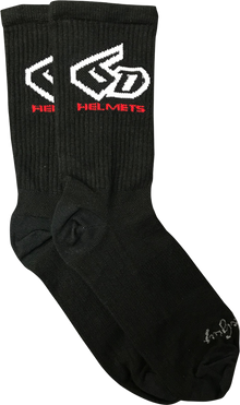 6D HELMETS 6D Bicycle Socks - Black - Small/Medium 52-7000