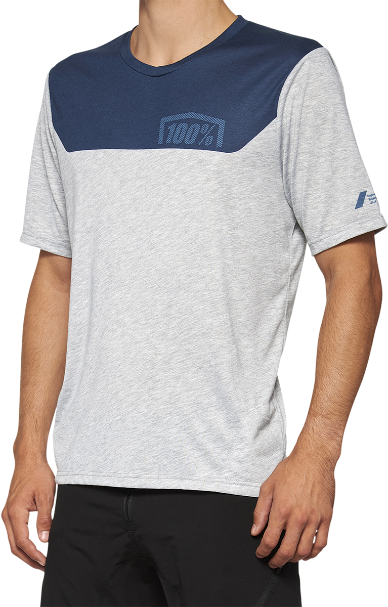 100% Airmatic Short-Sleeve Jersey - Black/Charcoal - Small 40014-00000