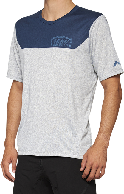 100% Airmatic Short-Sleeve Jersey - Black/Charcoal - Small 40014-00000