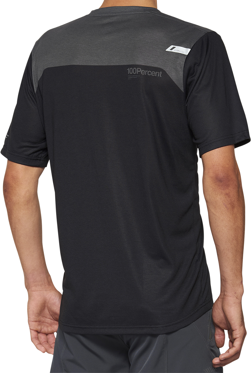 100% Airmatic Short-Sleeve Jersey - Gray/Midnight - Small 40014-00015