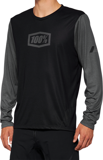100% Airmatic Long-Sleeve Jersey - Black - Small 40019-00000