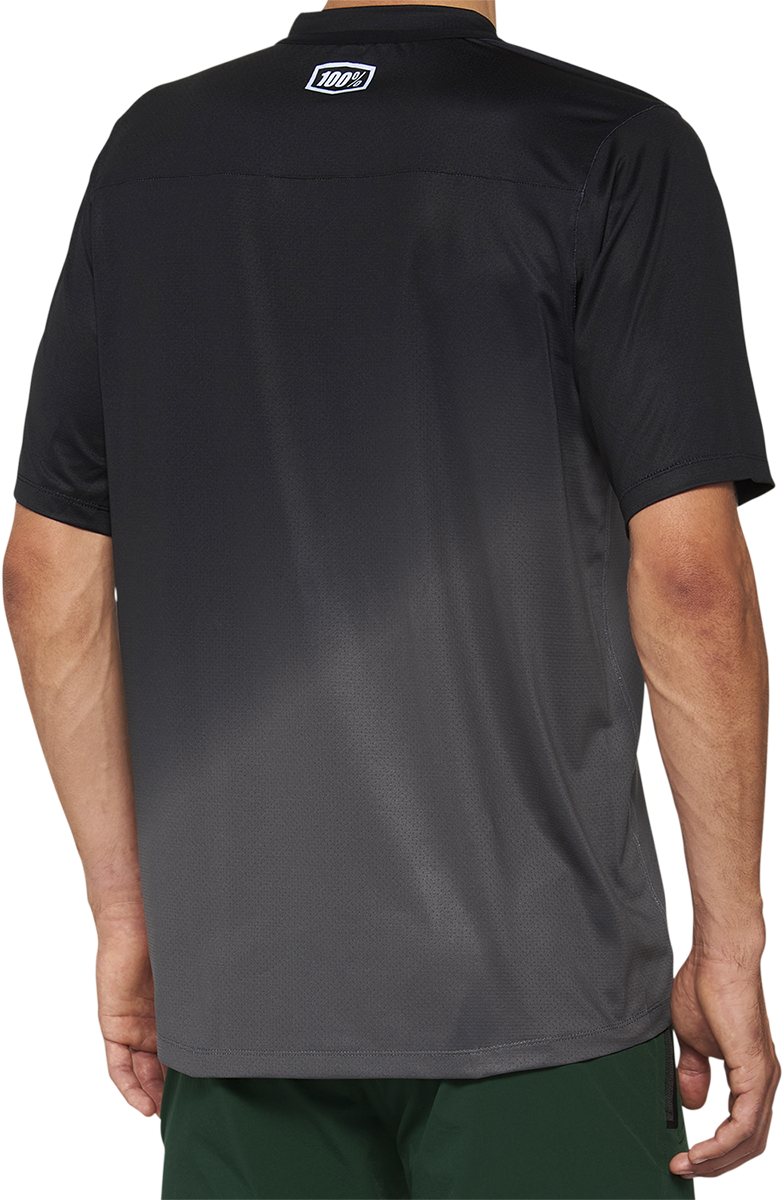 100% Celium Short-Sleeve Jersey - Short-Sleeve - Black/Charcoal - Small 40011-00000