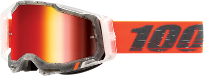 100% Racecraft 2 Goggle - Schrute - Red Mirror Lens 50010-00014