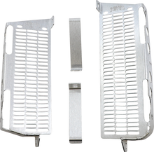 DEVOL Radiator Guards - Brushed Aluminum - Kawasaki 0101-2406