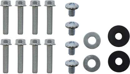 DEVOL Radiator Guards - Brushed Aluminum - Kawasaki 0101-2406