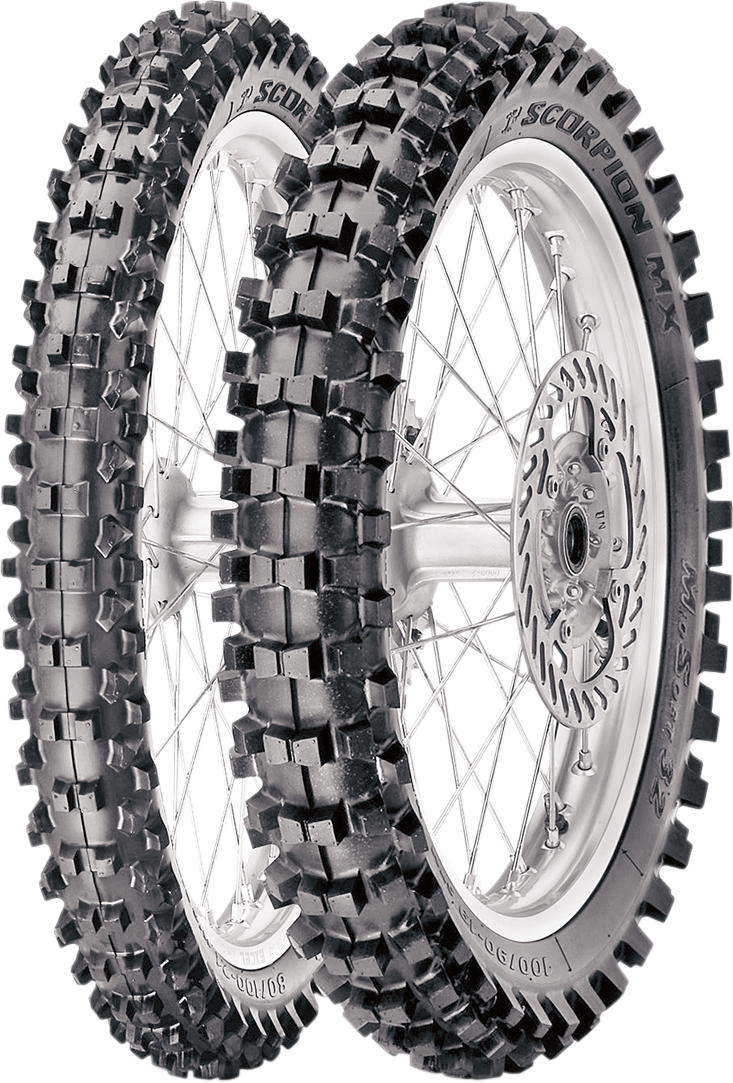 PIRELLI Tire - Scorpion* MX32 Mid Soft - Rear - 2.75-10 - 37J 3842200