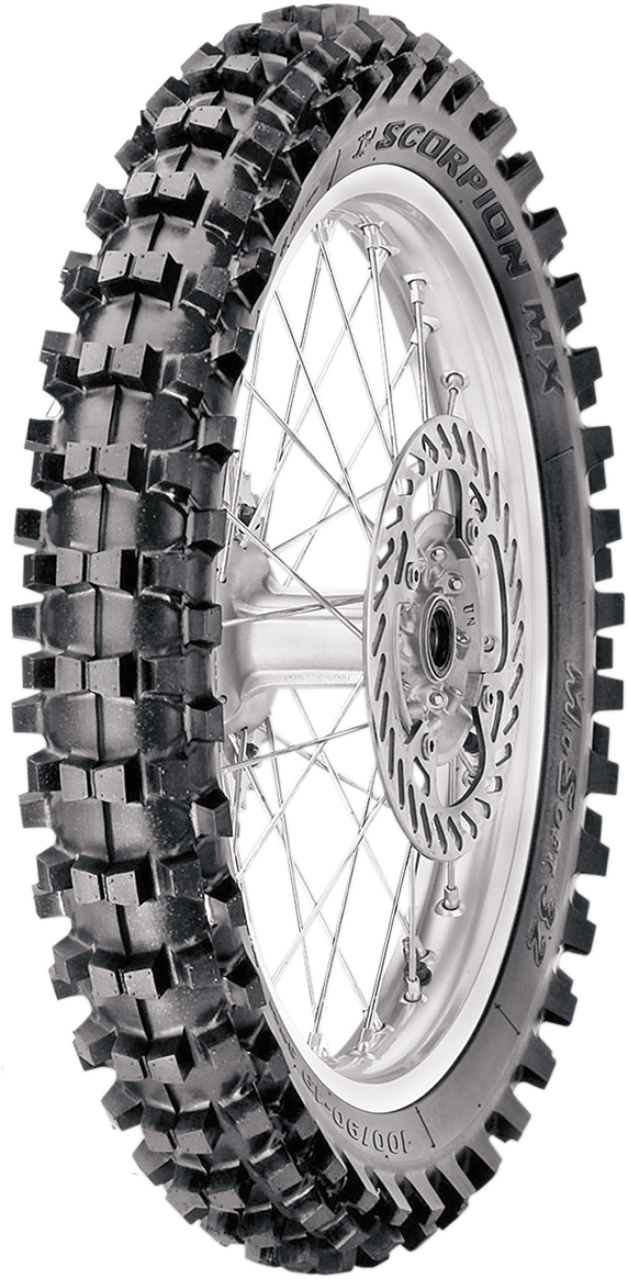 PIRELLI Tire - Scorpion* MX32 Mid Soft - Rear - 90/100-14 - 49M 3842400