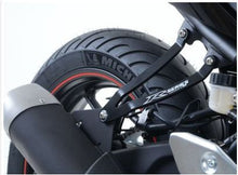 R&G Racing Exhaust Hanger & left hand footrest blanking plate (kit)  Black  Yamaha YZF-R25 / YZF-R3
