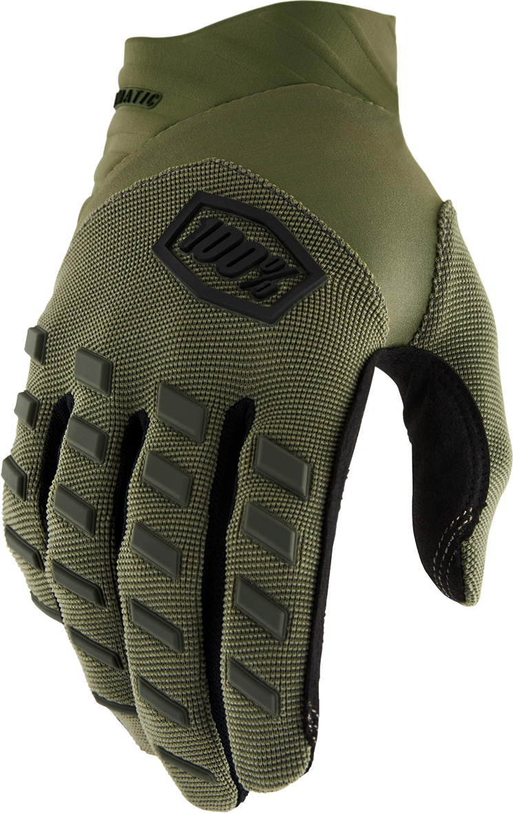 100% Airmatic Gloves - Green - Small 10000-00035