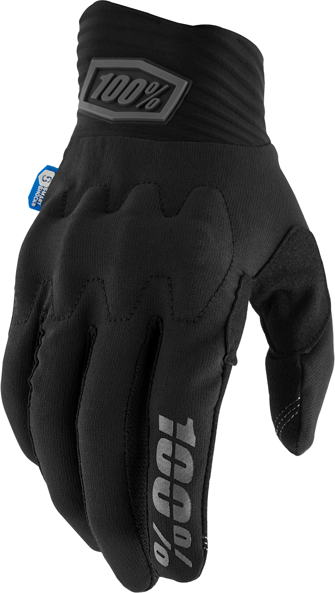100% Cognito Smart Shock Gloves - Black - Small 10014-00030