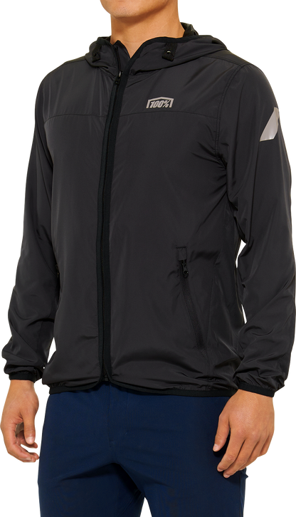 100% Klutch Jacket - Black - Small 20041-00000