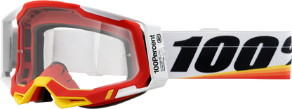 100% Racecraft 2 Goggle - Arsham Red - Clear Lens 50009-00016