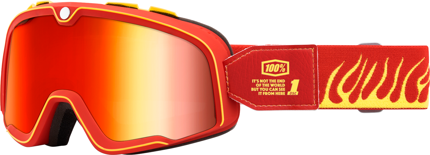 100% Barstow Goggle - Death Spray - Red Mirror Lens 50000-00011
