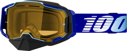 100% Armega Snow Goggle - Royal - Yellow Lens 50007-00004