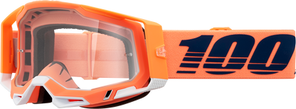 100% Racecraft 2 Goggle - Coral - Clear Lens 50009-00018