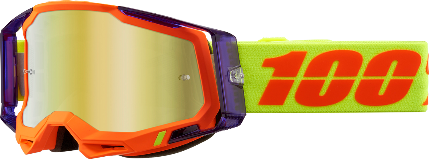 100% Racecraft 2 Goggle - Panam - Gold Mirror Lens 50010-00021