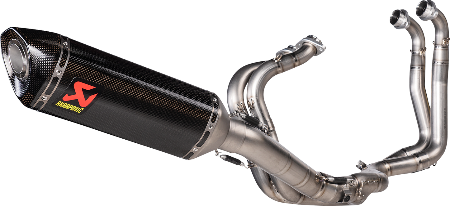 AKRAPOVIC Evolution Line Exhaust System - Titanium/Carbon Fiber - RSV4 S-A10E9-RC