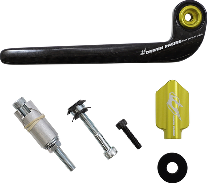 DRIVEN RACING Trackday Lever Guard - Carbon Fiber - Clutch - Gold DCTDLG-2-GD