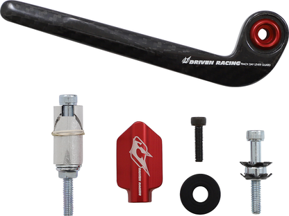 DRIVEN RACING Trackday Lever Guard - Carbon Fiber - Clutch - Red DCTDLG-2-RD