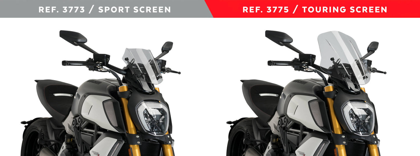 PUIG New Generation Sport Windscreen for Ducati Diavel 1260 / S
