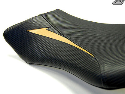 LUIMOTO Raven Edition Rider Seat Covers for the YAMAHA R1 (07-08)