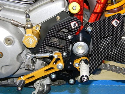 DBK Special Parts (Ducabike) Carbon Fiber Heel Guards for the Ducati Hypermotard 1100 and Multistrada 620/1000/1100