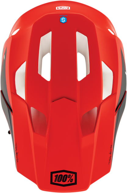 100% Trajecta Helmet - Fidlock - Cargo - Fluo Red - Large 80003-00011