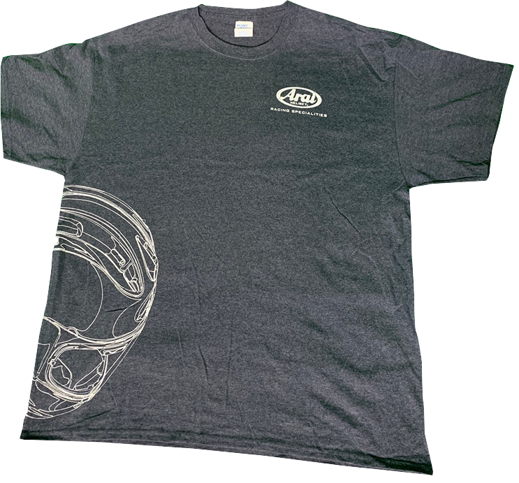 ARAI HELMETS Arai Helmet T-Shirt - Dark Heather Gray - Large 121565