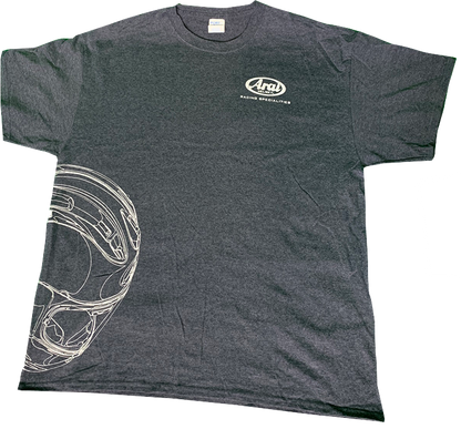 ARAI HELMETS Arai Helmet T-Shirt - Dark Heather Gray - Large 121565