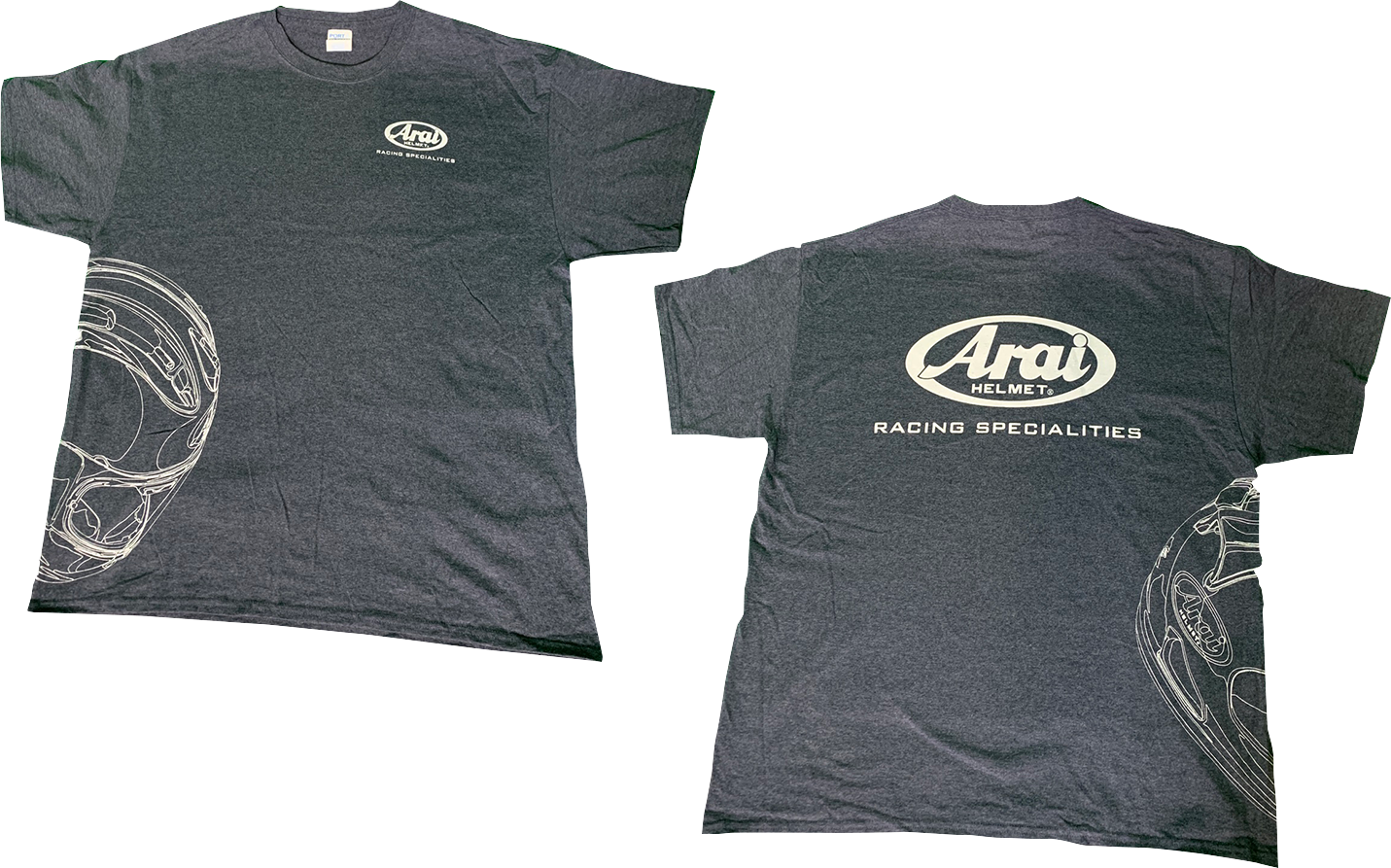 ARAI HELMETS Arai Helmet T-Shirt - Dark Heather Gray - Large 121565