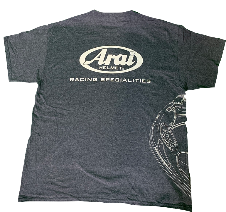 ARAI HELMETS Arai Helmet T-Shirt - Dark Heather Gray - Large 121565