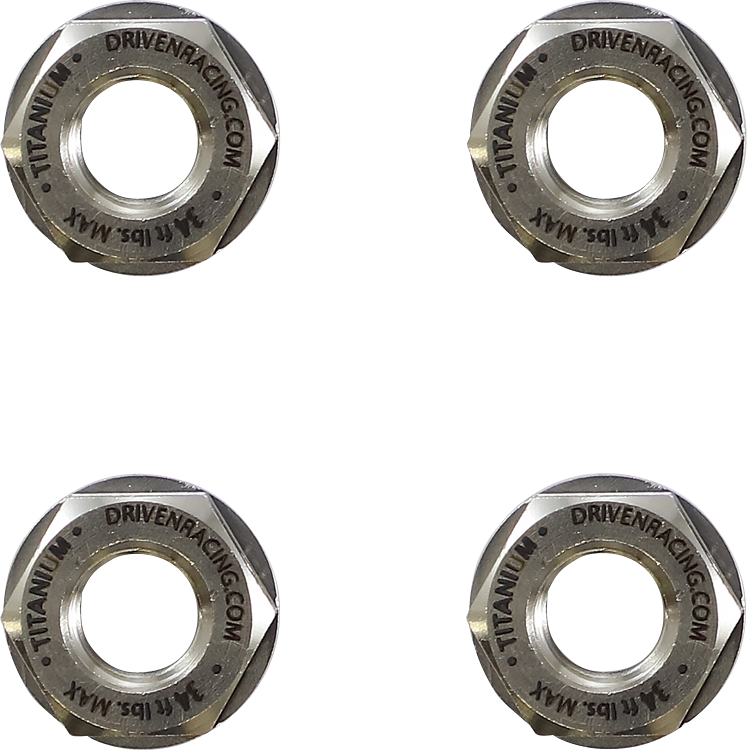 DRIVEN RACING Sprocket Nuts - Titanium - 4 Pack DSN-7 TN